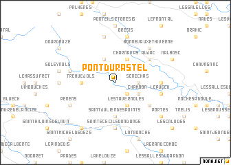 map of Pont-du-Rastel