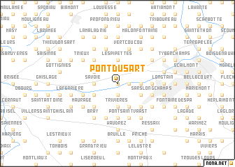 map of Pont du Sart