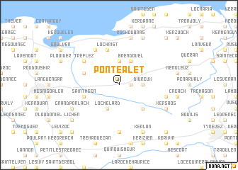 map of Pontéalet