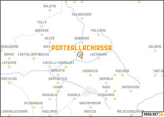 map of Ponte alla Chiassa