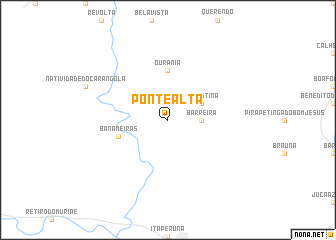 map of Ponte Alta