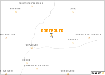 map of Ponte Alta