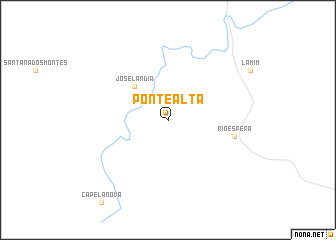 map of Ponte Alta