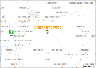 map of Ponte a Tressa