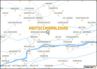 map of Pontecchio Polesine