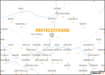 map of Ponte Centesimo