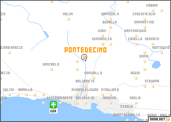 map of Pontedecimo