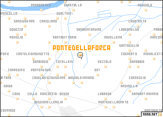 map of Ponte della Forca