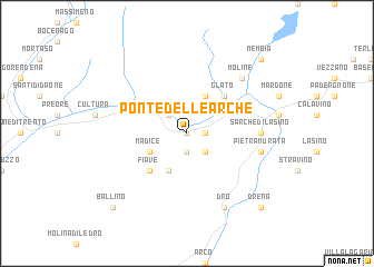 map of Ponte delle Arche