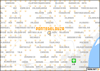 map of Ponte de Louza