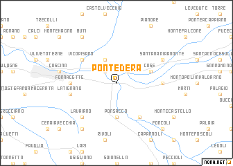 map of Pontedera