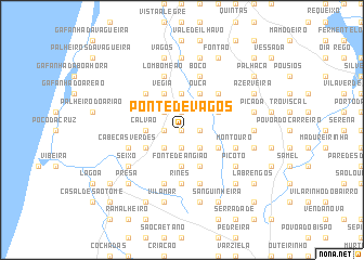 map of Ponte de Vagos