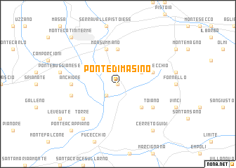 map of Ponte di Masino