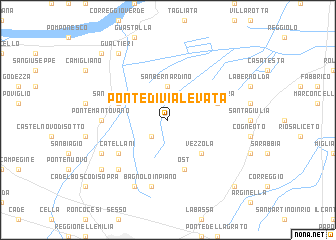 map of Ponte di Via Levata