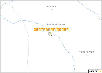 map of Ponte dos Ciganos