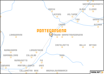 map of Ponte Gardena