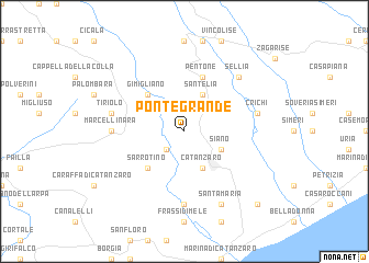 map of Pontegrande