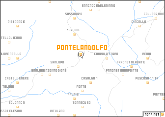 map of Pontelandolfo