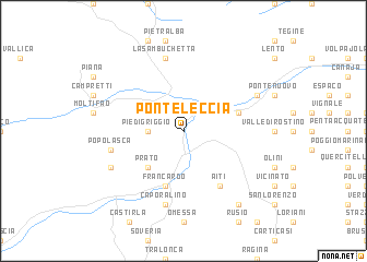 map of Ponte-Leccia