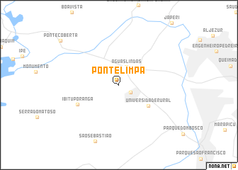 map of Ponte Limpa