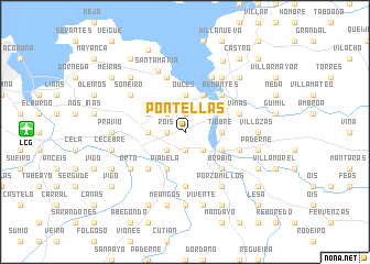 map of Pontellas