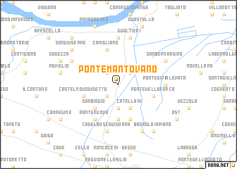 map of Ponte Mantovano