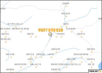 map of Ponte Nossa