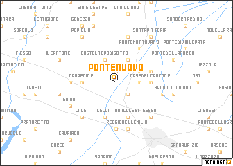 map of Ponte Nuovo