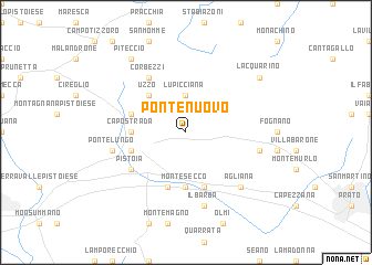 map of Ponte Nuovo
