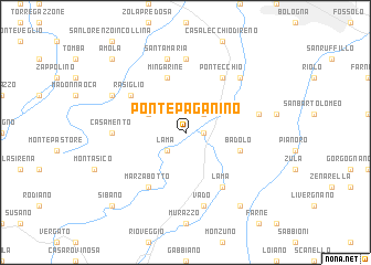 map of Ponte Paganino