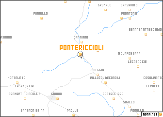 map of Pontericcioli