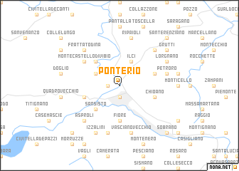 map of Ponte Rio