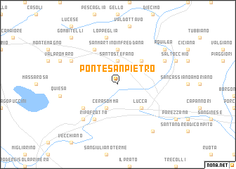 map of Ponte San Pietro