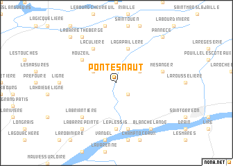 map of Pont Esnaut