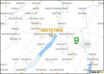 map of Ponte Taro