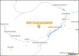 map of Ponte Vedessana