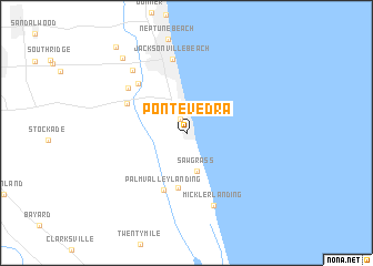 map of Ponte Vedra