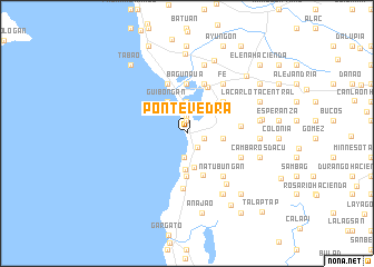 map of Pontevedra