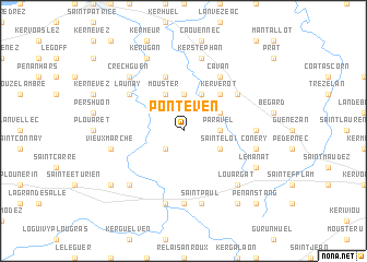 map of Pont-Even