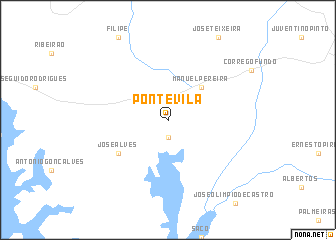 map of Pontevila