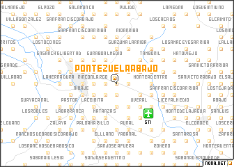 map of Pontezuela Abajo