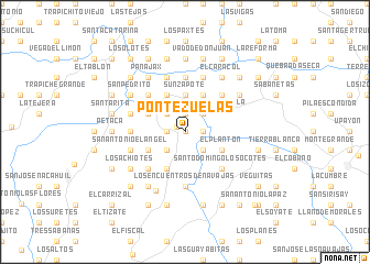 map of Pontezuelas