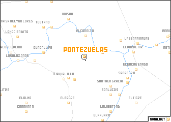 map of Pontezuelas