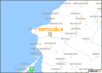 map of Pontezuela