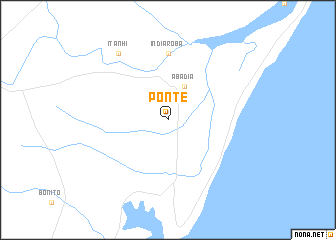 map of Ponte