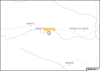 map of Ponte