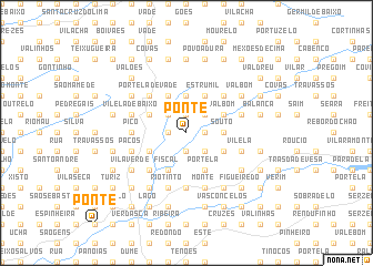 map of Ponte