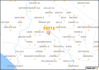 map of Ponte