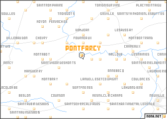 map of Pontfarcy