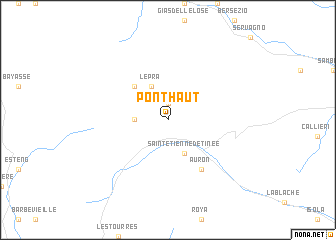 map of Pont Haut